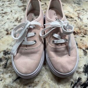 Girl Pink Glitter Canvas laces Sneakers shoes